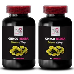 Botellas de extracto de Ginkgo Biloba 120 cápsulas