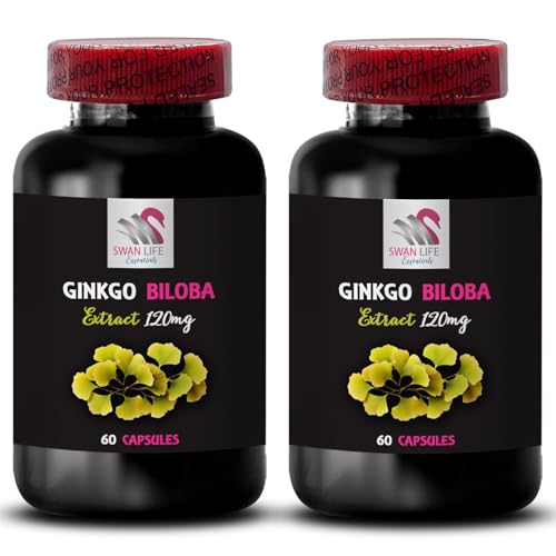 Botellas de extracto de Ginkgo Biloba 120 cápsulas