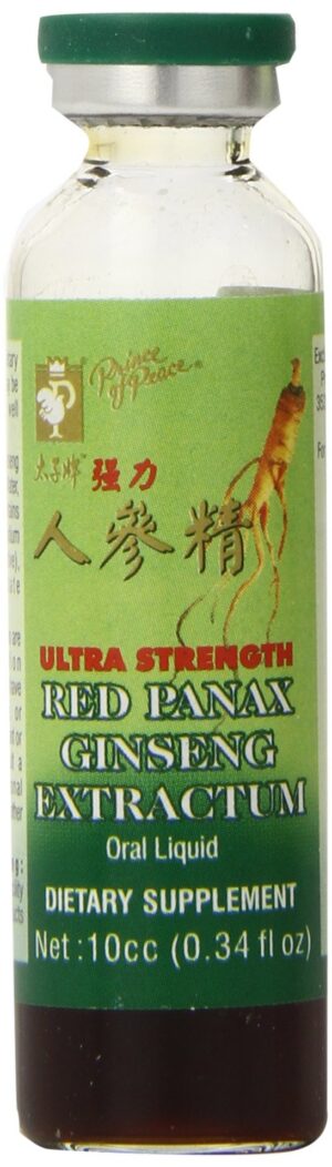 Extracto ginseng Panax rojo Prince of Peace botella frontal