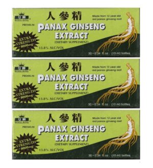 Extracto de Ginseng Panax Royal King 30 viales paquete 3 cajas