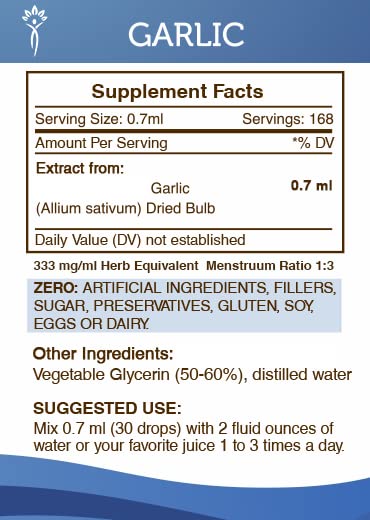 Extracto herbal ajo sin alcohol fácil absorción para bienestar