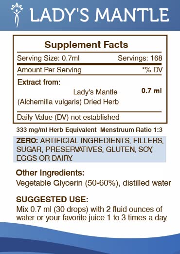 Extracto herbal alquemila sin alcohol calidad premium