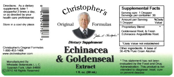 Extracto herbal Christopher's para sistema inmunológico fuerte