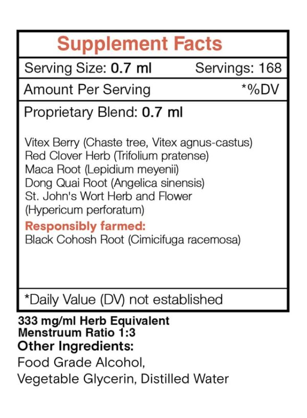 Version 1.0.0 Extracto herbal natural para apoyo en menopausia