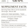 Extracto herbal puro uva de Oregón sin aditivos químicos