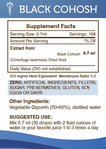 Version 1.0.0 Extracto herbal sin alcohol cohosh negro Secrets of the Tribe