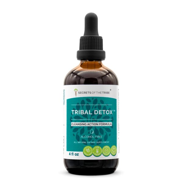Extracto herbal Tribal Detox sin alcohol botella 4 fl oz