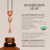 Extracto de hoja diente de león certificado orgánico USDA sin alcohol