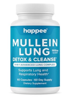 Frasco de extracto de hoja de gordolobo para apoyo pulmonar