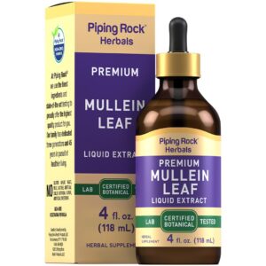 Extracto hoja de gordolobo Piping Rock botella 4 oz marrón