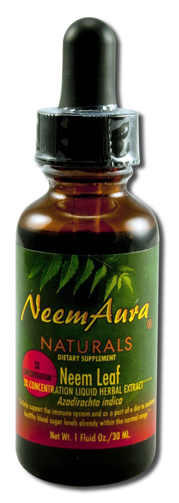 Extracto hoja de neem Neemaura Naturals botella 1 Oz