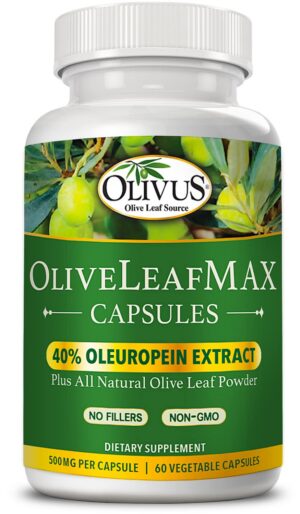 Version 1.0.0 Frasco de extracto de hoja de olivo OliveLeafMAX 60 cápsulas