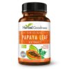 Extracto hoja papaya 10X potencia 60 cápsulas por paquete