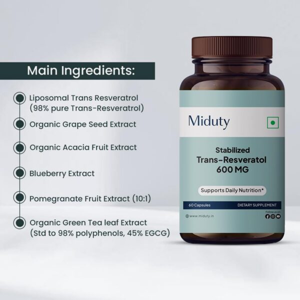 Extracto de hoja de té verde en Miduty Trans-Resveratrol