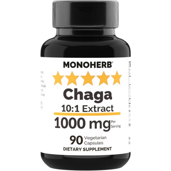 Extracto de hongo Chaga MONOHERB en cápsulas vegetarianas