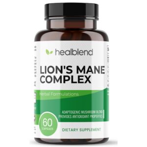 Version 1.0.0 Extracto de hongos melena de león en cápsulas para energía y enfoque