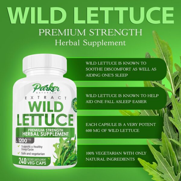 Version 1.0.0 Extracto lechuga silvestre 4:1 cápsulas Parker Naturals 1200mg