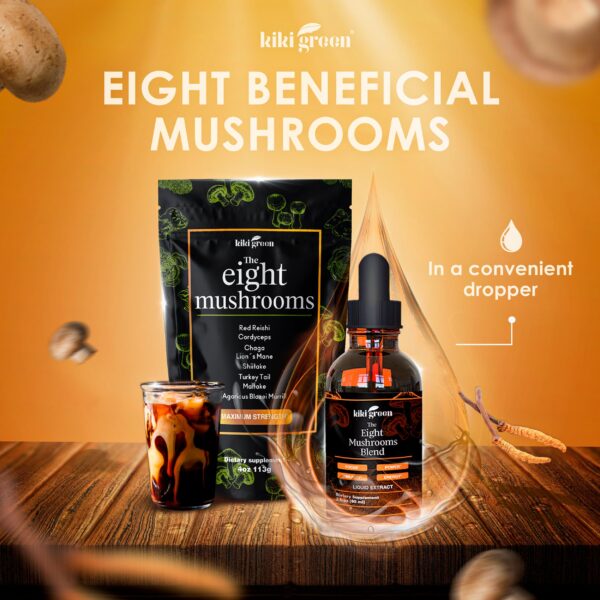 Gotas líquidas con maitake y shiitake para salud cognitiva e inmunitaria