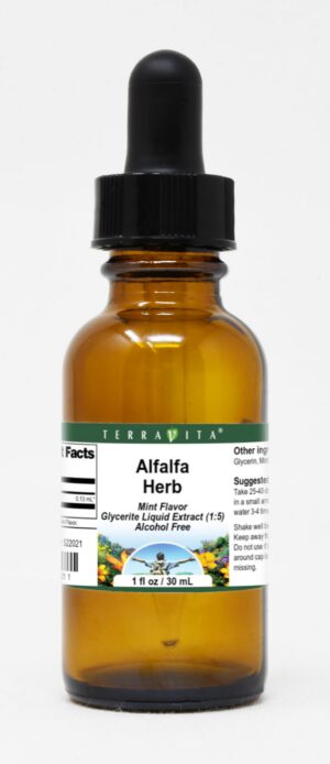 Extracto líquido de alfalfa sabor menta TerraVita 1 oz