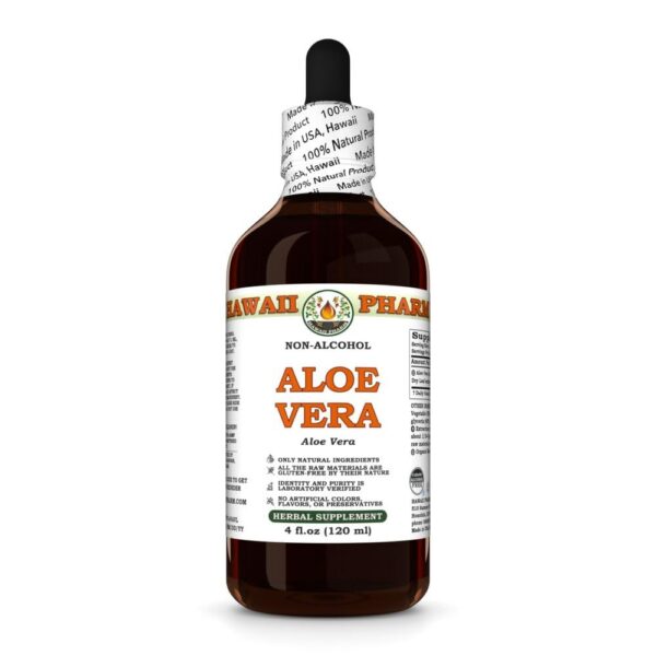 Version 1.0.0 Extracto líquido de Aloe Vera natural sin alcohol 4 oz Hawaii Pharm