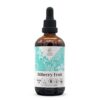 Version 1.0.0 Extracto líquido sin alcohol de arándano Garden Organics botella frontal