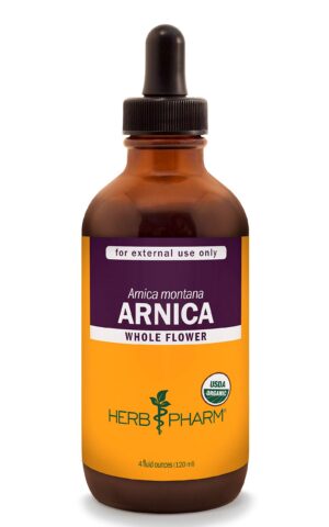 Extracto líquido de árnica orgánico botella 118 ml para dolor leve
