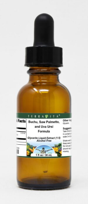 Extracto líquido Buchu Saw Palmetto Uva Ursi TerraVita 1 oz
