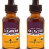 Extracto líquido Cleavers Herb Pharm 1 oz paquete de 2
