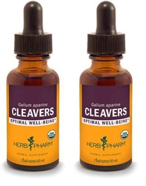 Extracto líquido Cleavers Herb Pharm 1 oz paquete de 2