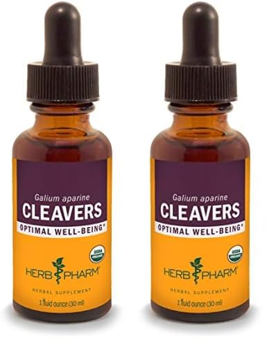 Extracto líquido Cleavers Herb Pharm 1 oz paquete de 2