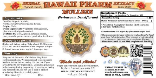 Extracto líquido concentrado de Gordolobo natural y orgánico