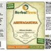 Extracto líquido de raíz seca de Ashwagandha con etiqueta HerbalTerra