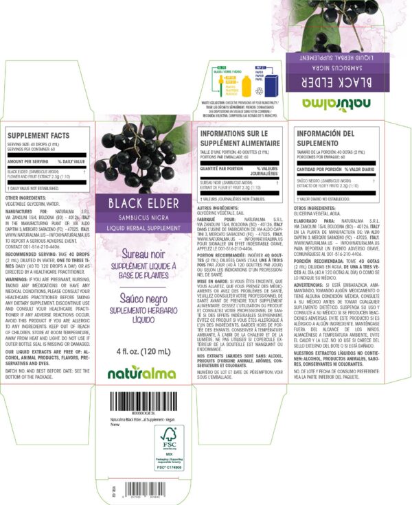 Extracto líquido concentrado de saúco Naturalma