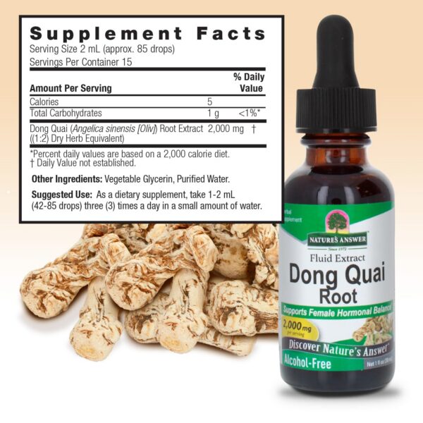 Version 1.0.0 Extracto líquido Dong Quai holístico Nature’s Answer 30 ml