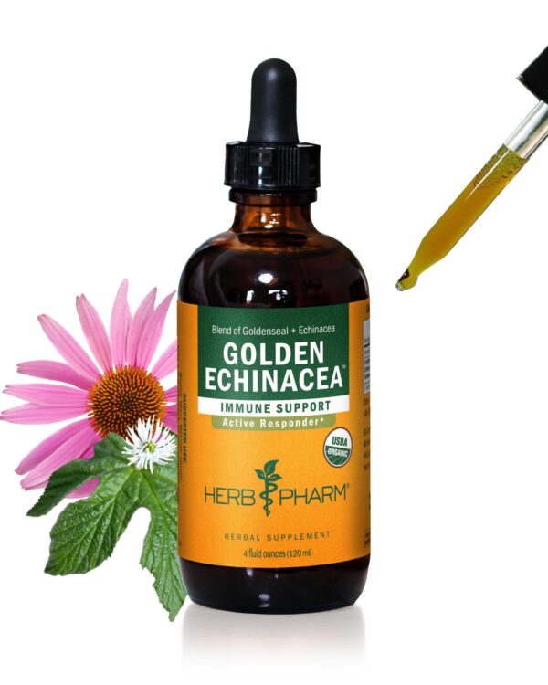 Extracto líquido de Echinacea dorada orgánica para sistema inmune
