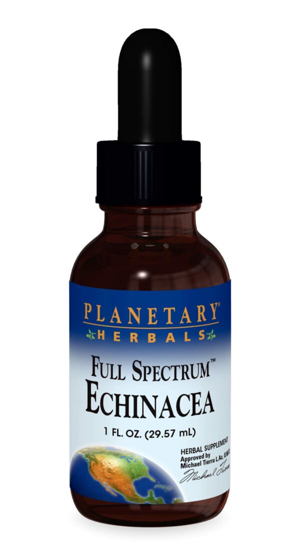 Frasco de extracto líquido de equinácea Planetary Herbals