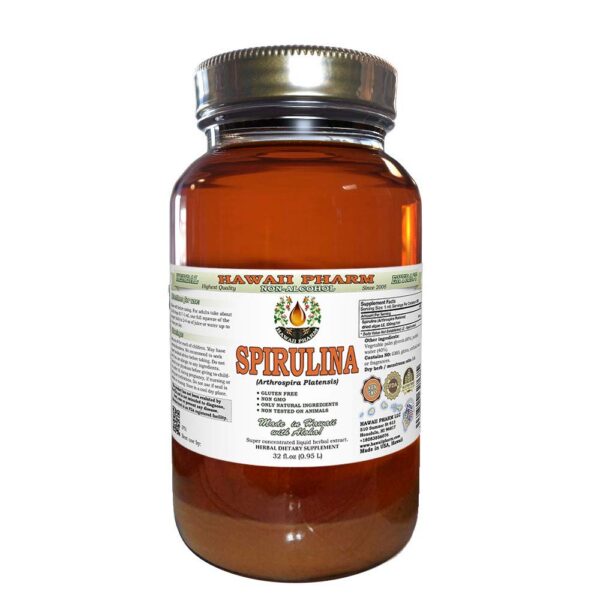 Extracto líquido de espirulina sin alcohol botella Hawaii Pharm