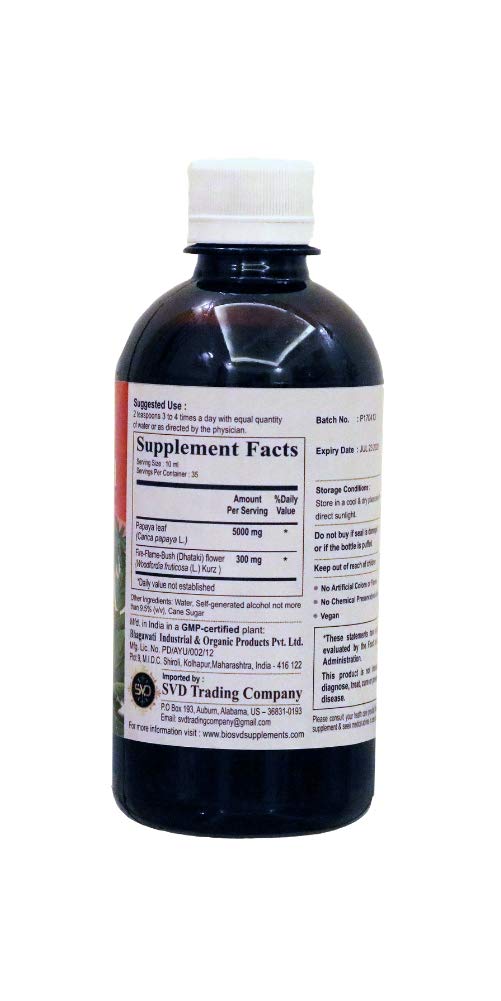 Extracto líquido fermentado de hoja de papaya Papayen 350 ml