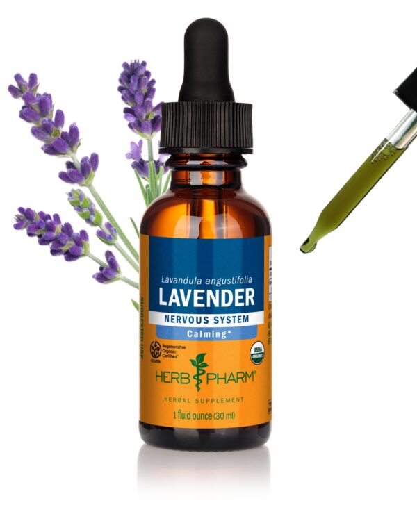 Version 1.0.0 Extracto líquido de flor de lavanda orgánica Herb Pharm 1 fl oz