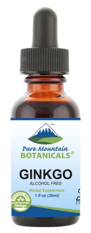 Extracto líquido Ginkgo Biloba sin alcohol Pure Mountain Botanicals