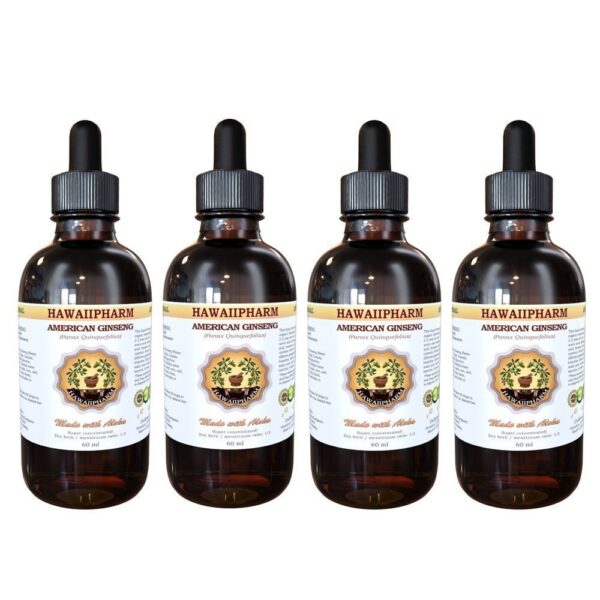 Extracto líquido de ginseng americano botella 4x4 oz