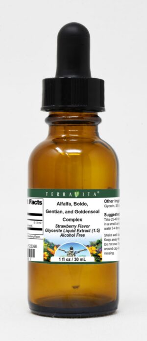 Extracto líquido glicerinado alfalfa boldo genciana goldenseal TerraVita 1oz