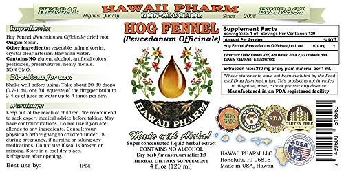 extracto líquido herbario de hinojo de cerdo glicerito natural