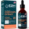 Version 1.0.0 Extracto líquido de hongo cordyceps E2H botella frontal