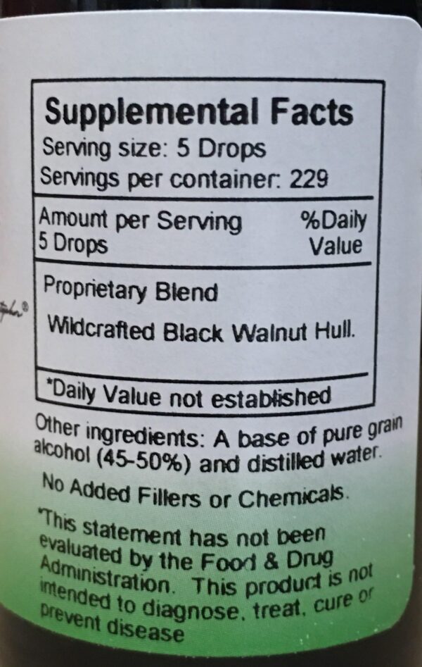 Version 1.0.0 Extracto líquido natural Dr Christopher nogal negro