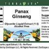 Version 1.0.0 Extracto líquido natural de ginseng en glicerita pura TerraVita