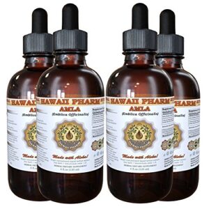 Extracto líquido orgánico de Amla Hawaii Pharm 4 oz frascos pack de 4