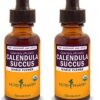 Extracto líquido orgánico de caléndula Herb Pharm botella frontal