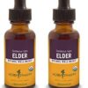 Extracto líquido orgánico Elder Herb Pharm botella pequeña