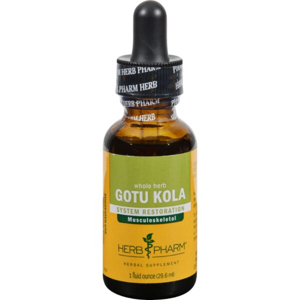Version 1.0.0 Extracto líquido orgánico Gotu Kola Herb Pharm envase
